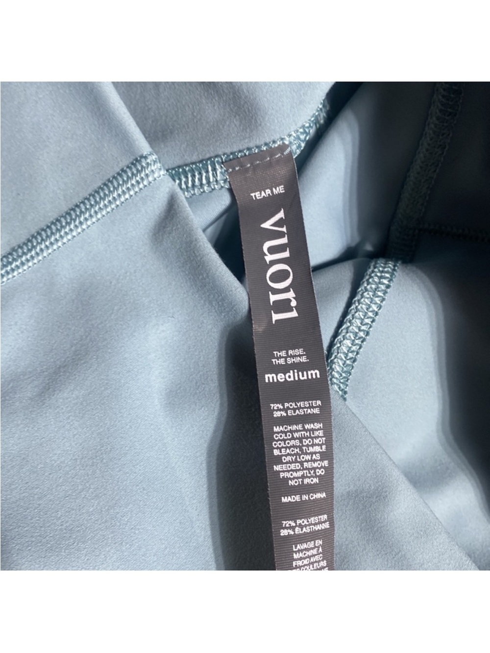 Vuori studio pocket leggings medium light green blue - Picture 9 of 10